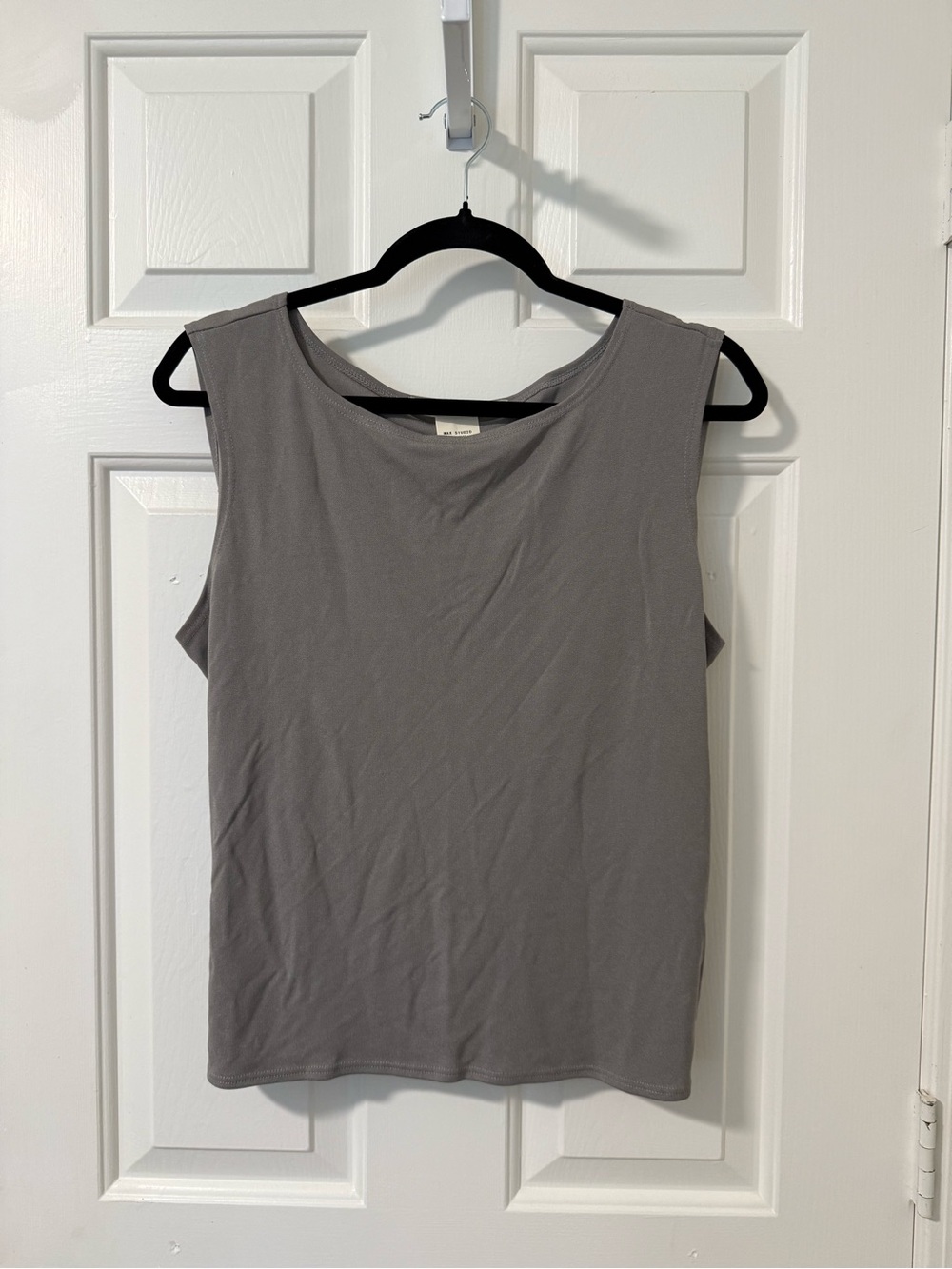Max Studio Gray Sleeveless Tank Top